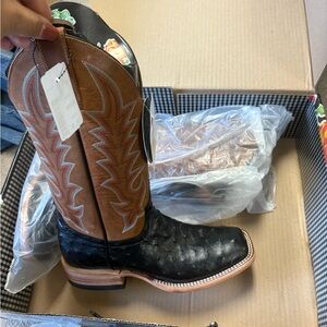 Macie Bean Black and Brown Heeled Boots